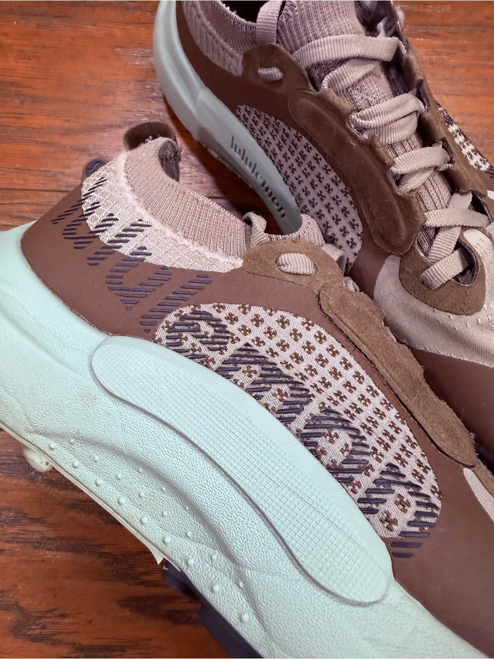 lululemon athletica Men's Mint Green and Brown Athletic Shoes - Picture 7 of 16